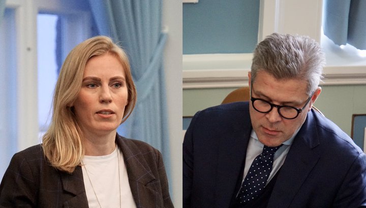 Halldóra Mogensen og Bjarni Benediktsson