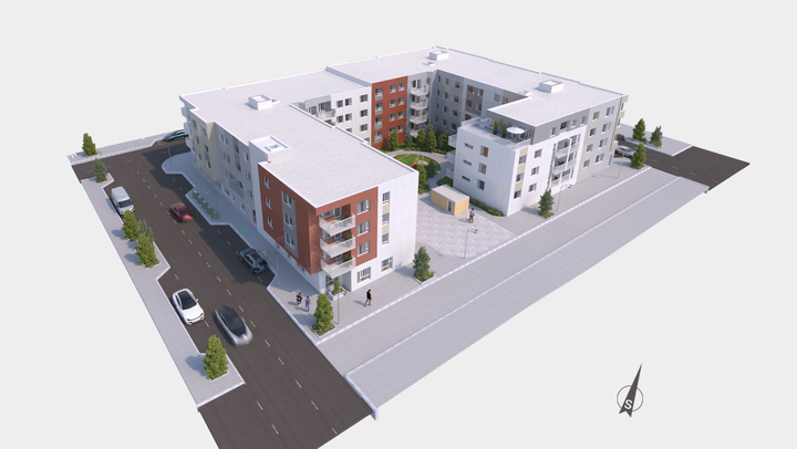 Það styttist í að húsið sem um ræðir verði fullklárað.