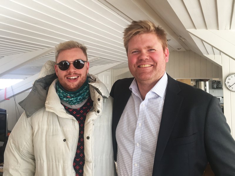 Hismið með Atla Má og Árna.