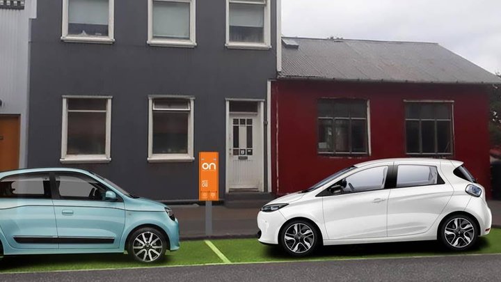 Rafbílahleðslustöð