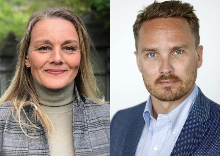 Sigríður Dögg Auðunsdóttir, formaður Blaðamannafélags Íslands og Hörður Ægisson, ritstjóri Markaðarins á Fréttablaðinu.