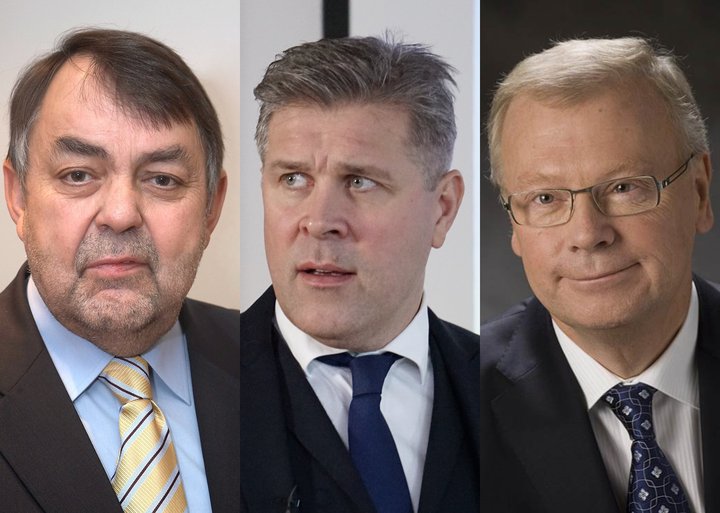 Hrafn Magnússon, Bjarni Benediktsson og Þorgeir Eyjólfsson.