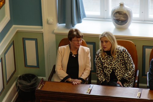 Sigrún Magnúsdóttir umhverfisráðherra og Eygló Harðardóttir félags- og húsnæðismálaráðherra.