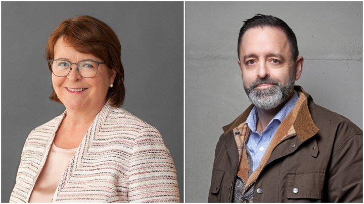 Unnur Gunnarsdóttir varaseðlabankastjóri fjármálaeftirlits og Jared Bibler fyrrverandi rannsakandi hjá FME.