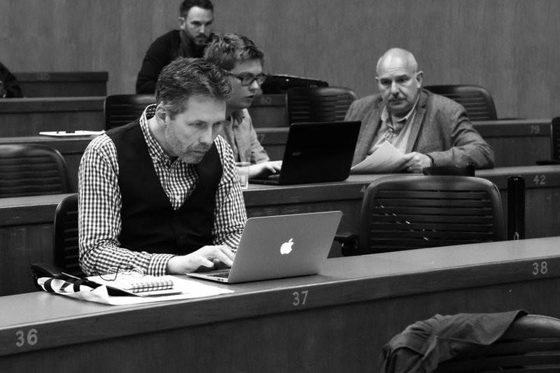 Jón Ólafsson á ráðstefnunni í Kaliforníu í byrjun mánaðar.MYND: Cyntia Anderson