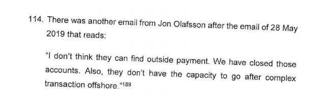 Úr greinargerð saksóknara.