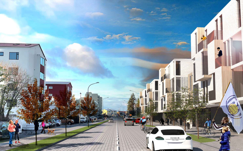 Mynd: Úr deiliskipulagstillögunni