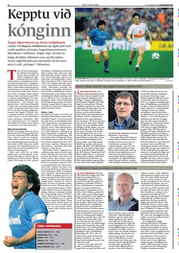 Ásgeir Sigurvinsson segir að það sé eins með Messi og Maradona: það þýði ekkert að mæta þeim stíft, maður á mann. Liðin þurfi að mæta þeim sem ein heild, og reyna að hugsa fyrst og fremst um að spila sinn fótbolta.