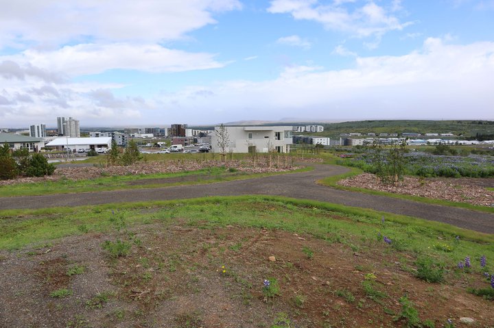 Fjallahjólabrautin við Austurkór var eitt verkefna sem valið var til framkvæmda af íbúum í íbúðalýðræðisverkefninu Okkar Kópavogur í fyrra.