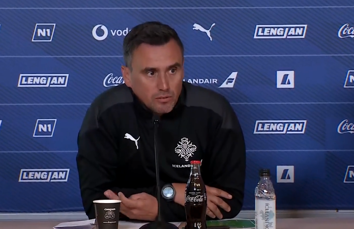 Arnar Þór Viðarsson, þjálfari íslenska karlalandsliðsins í fótbolta.