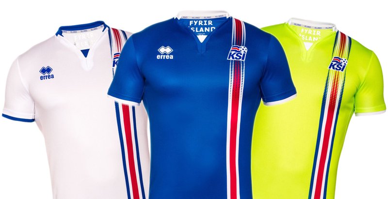 Landsliðstreyjur Íslands á EM 2016.