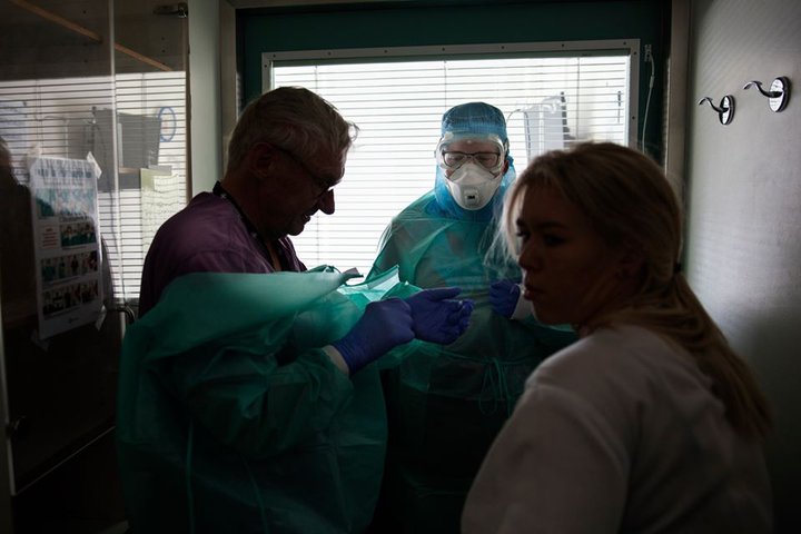 Kórónuveira Mynd: Landspítali/Þorkell Þorkelsson