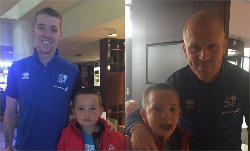 Leifur Ottó með Birki Má og Emil Mynd: Aðsend