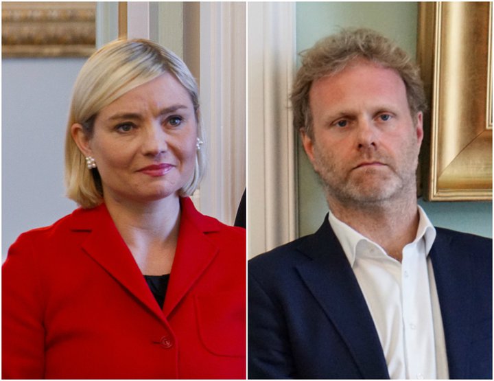 Lilja Alfreðsdóttir, mennta- og menningarmálaráðherra og Kolbeinn Óttarson Proppé, þingmaður Vinstri grænna.