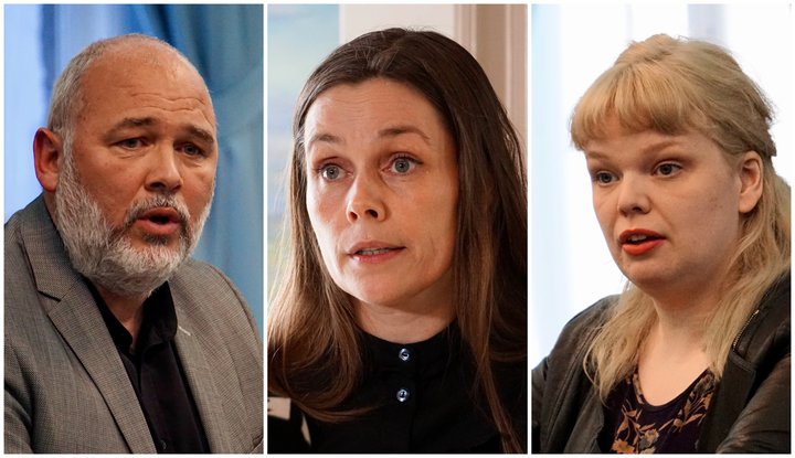Logi Einarsson, Katrín Jakobsdóttir og Þórhildur Sunna Ævarsdóttir.
