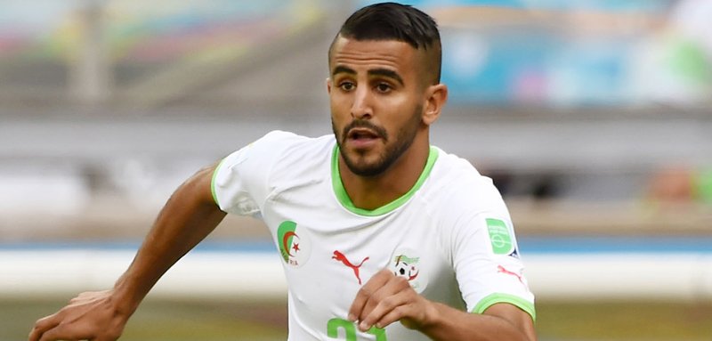 Riyad Mahrez með Alsír.