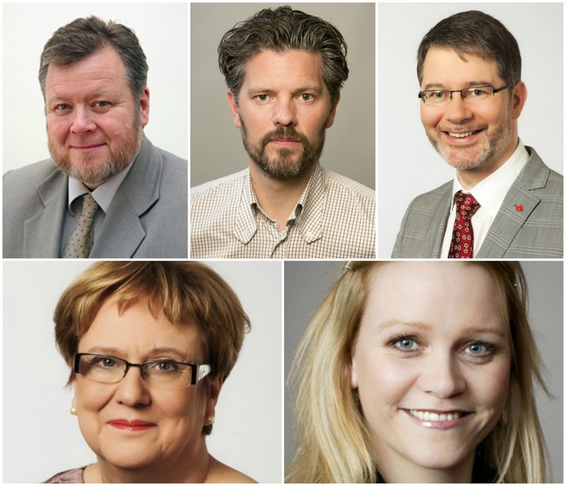 Össur Skarphéðinsson, Dagur B. Eggertsson, Vilhjálmur Þorsteinsson, Valgerður Bjarnadóttir og Katrín Júlíusdóttir styðja Magnús Orra Schram.