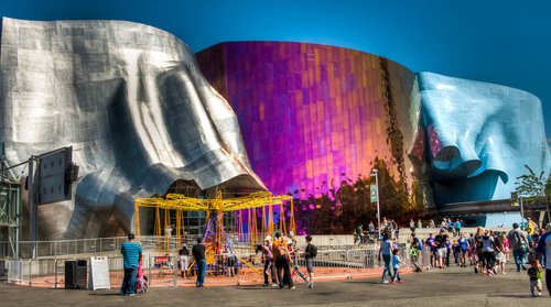 Tónlistarsafnið í Seattle.