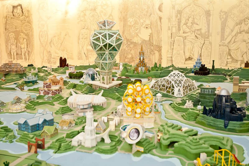 Atriði úr líkani af Edduheimum 2012. Mynd: Ólafur Kr. Ólafsson