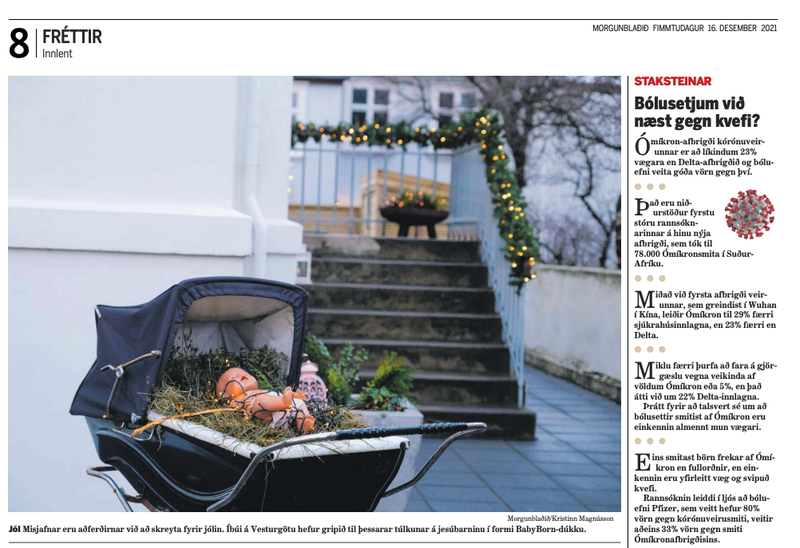 Skjáskot/Morgunblaðið 16. desember 2021
