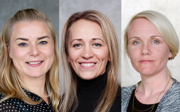 Þórhildur Halldórsdóttir, Hanna Steinunn Steingrímsdóttir og Berglind Sveinbjörnsdóttir