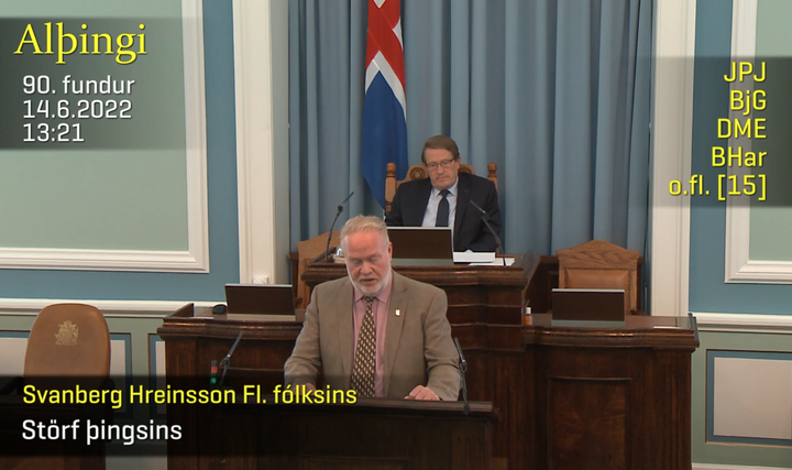 Svanberg Hreinsson varaþingmaður Flokks fólksins.