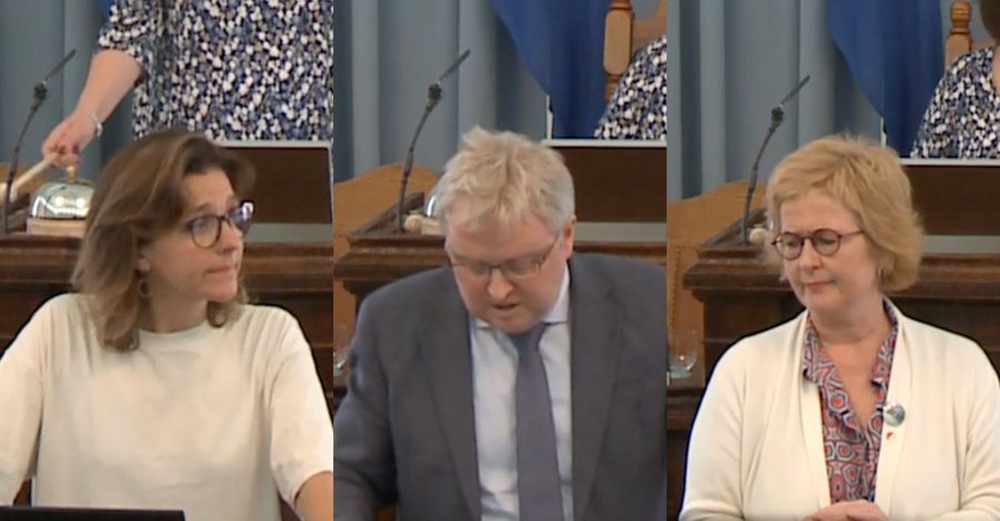 Skjáskot af vef Alþingis Rósa Björk, Bjarni og Þórunn Mynd: Alþingi/skjáskot