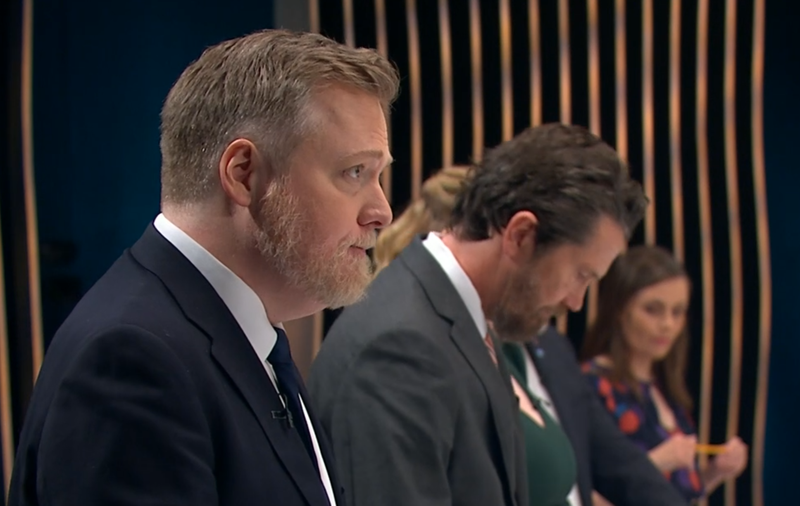 Sigmundur Davíð Gunnlaugsson formaður Miðflokksins. Mynd: RÚV/Skjáskot