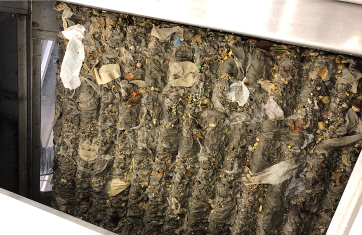 Rusl og blautþurrkur í skólphreinsistöð í Klettagörðum