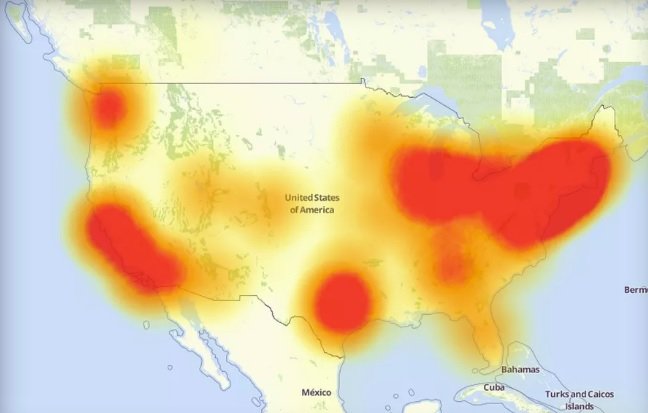 Netárásirnar voru víðtækar og fundust víða um Bandaríkin. The Verge birti þessa mynd.