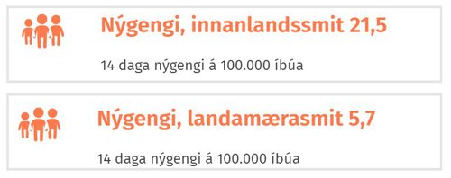 Már segir töluna sem birtist yfir landamærasmit á covid.is algjörlega gagnslausa.