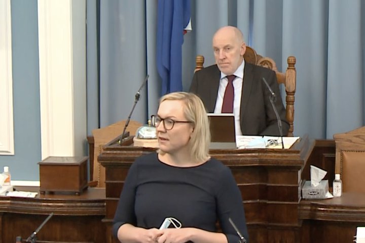 Þorbjörg Sigríður Gunnlaugsdóttir Mynd: Skjáskot/Alþingi