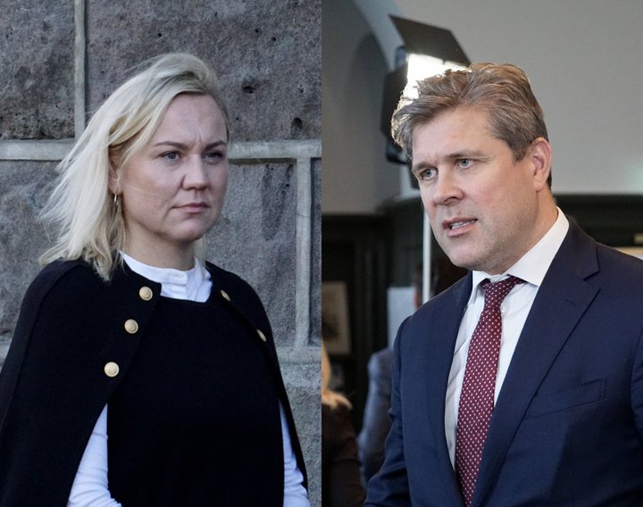 Þorbjörg Sigríður Gunnlaugsdóttir og Bjarni Benediktsson ræddu skæruliðadeild Samherja á þingi í dag.