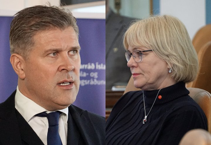 Oddný G. Harðardóttir og Bjarni Benediktsson ræddu um aflandseignir Íslendinga í dag.