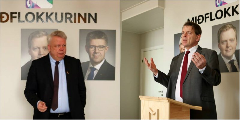 Karl Gauti Hjaltason (t.h.) ásamt Ólafi Ísleifssyni er þeir voru kynntir til leiks sem þingmenn Miðflokksins í kjölfar Klausturmálsins.