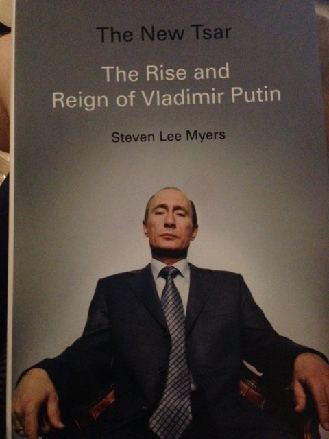 The New Tsar, bók  Steven Lee Myers. Pútín er maðurinn með völdin í Rússlandi. Mynd: Magnús.