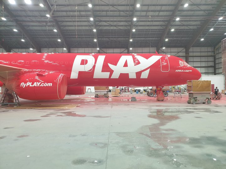 Play flugvél Mynd: Play