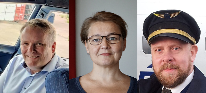 Friðrik Már Ottesen, varaformaður ÍFF, Drífa Snædal, forseti ASÍ, og Vignir Örn Guðnason, formaður ÍFF