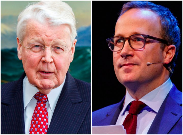 Ólafur Ragnar Grímsson og Andri Snær Magnason