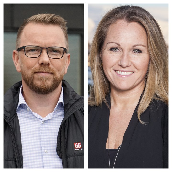 Ragnar Þór Ingólfsson, formaður VR, og Svanhildur Hólm Valsdóttir, framkvæmdastjóri Viðskiptaráðs Íslands