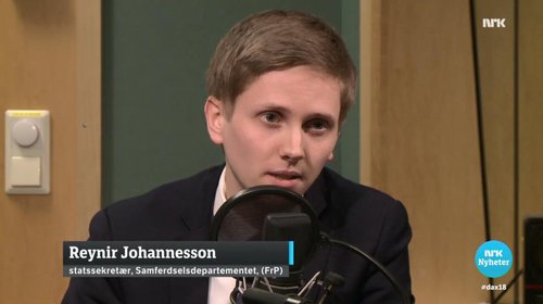 Reynir í viðtali við NRK