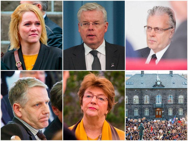 Katrín Júlíusdóttir (13 ár á þingi), Einar K. Guðfinnsson (25 ár á þingi), Ögmundur Jónasson (20 ár á þingi), Páll Jóhann Pálsson (3 ár á þingi) og Sigrún Magnúsdóttir (3 ár á þingi) ætla að róa á önnur mið á næsta kjörtímabili.