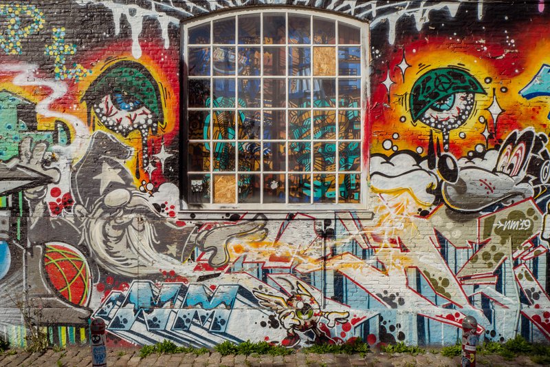 Húsnæði í Kristjaníu er afar skrautlegt. Ljósmynd: Unsplash/Robert Katzki