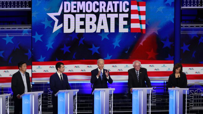 Hluti frambjóðenda Demókrata til forseta Bandaríkjanna.