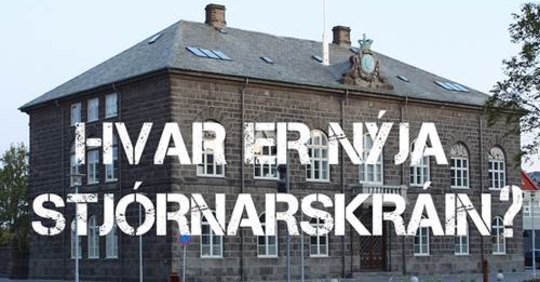 Hvar er nýja stjórnarskráin?