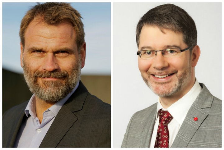 Árni Páll Árnason og Vilhjálmur Þorsteinsson. 