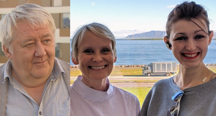 Tryggvi Marteinsson, Sólveig Anna Jónsdóttir og Agnieszka Ewa Ziólkowska.
