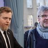 Sigmundur Davíð Gunnlaugsson er formaður Miðflokksins og Gunnar Smári Egilsson er formaður framkvæmdastjórnar Sósíalistaflokks Íslands.