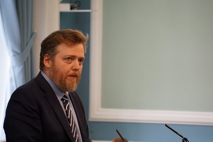 Sigmundur Davíð Gunnlaugsson er formaður Miðflokksins.