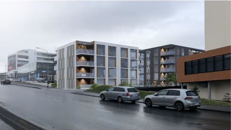 Svona gæti útsýnið orðið frá Hallarmúla á næstu árum. Mynd: T.ark/Reitir